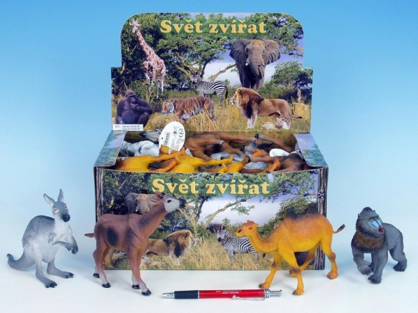 Zvieratká safari plast 12-18cm asst 8 druhov