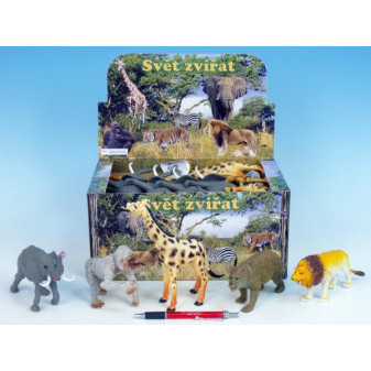 Zvieratká safari/ZOO plast 13-20cm asst 8 druhov
