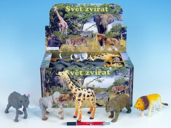Zvieratká safari/ZOO plast 13-20cm asst 8 druhov