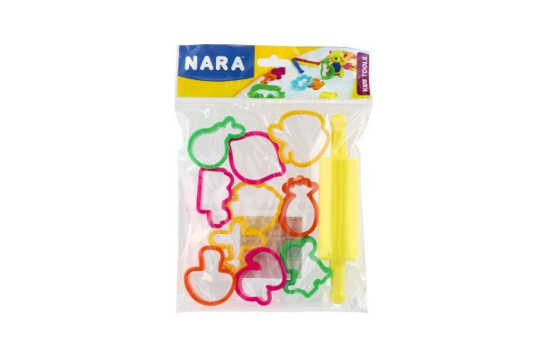 Tvorítka/Vykrajovače NARA na modelíne s valčekom plast 15x19cm