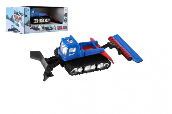 Snežná rolba kov/plast 12cm na voľný chod v krabičke 14x6x8cm