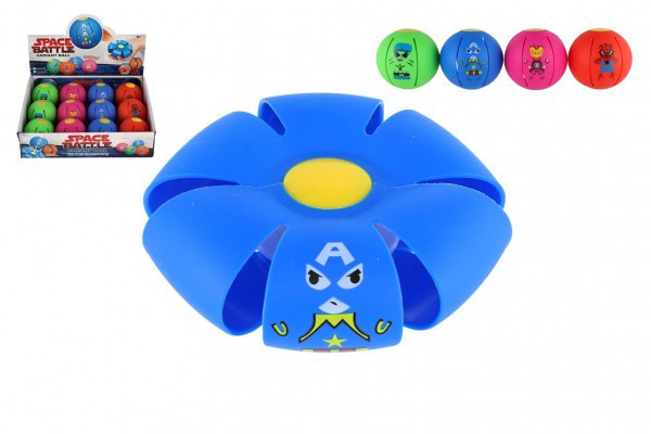 Flat Ball - Hoď disk, chyť loptu! plast 8cm 4 farby