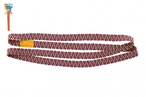 Skákacia guma 100cm 2 farby na karte 10,5x15cm