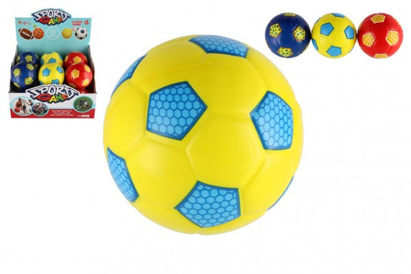 Lopta futbalová malá pena 11cm 3 farby