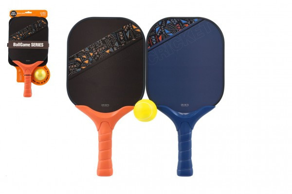Rakety plážové 2 ks + loptička plast 42cm na karte