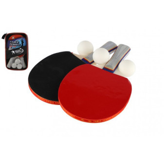 Sada stolný tenis ping pong 2ks rakety + 3 loptičky v puzdre