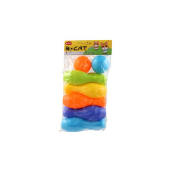 Kolky 10ks + lopty 2ks plast vo vrecku 22,5x43cm