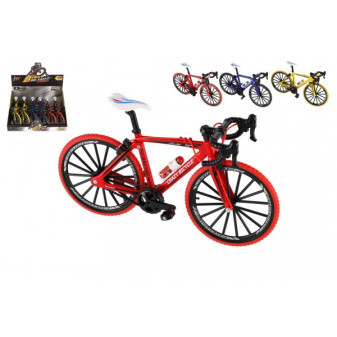 Bicykel prstový kov/plast 19cm 4 farby