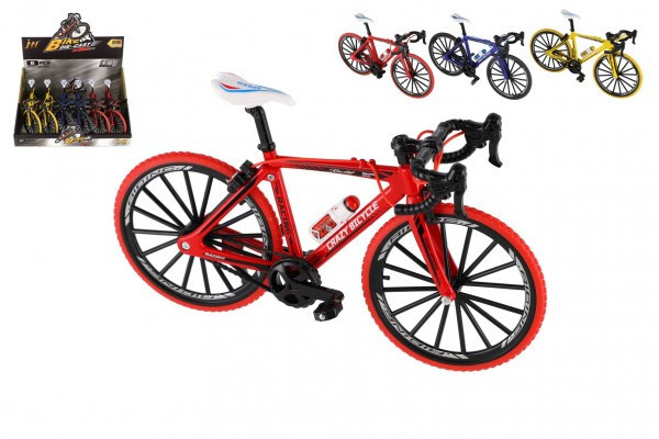 Bicykel prstový kov/plast 19cm 4 farby