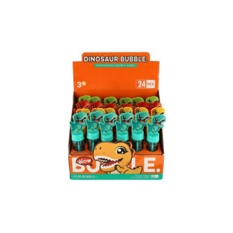 Bublifuk 40ml dinosaurus plast 14cm 4 farby