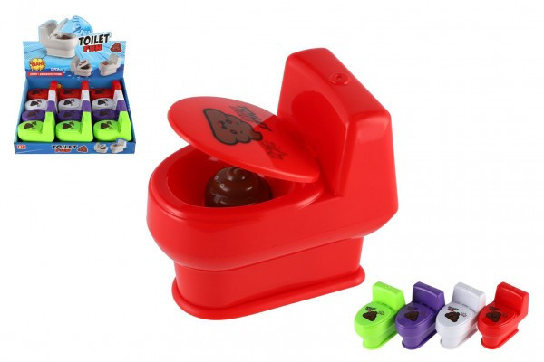 Záchod striekací plast 6x10cm 4 farby