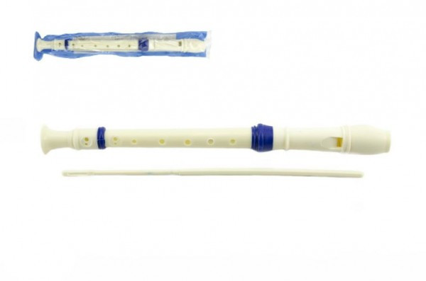 Flauta plast 33cm s čistítkom v plastovom obale
