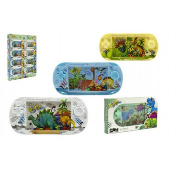 Vodná hra hlavolam dinosaurus plast 18cm 4 farby v krabičke