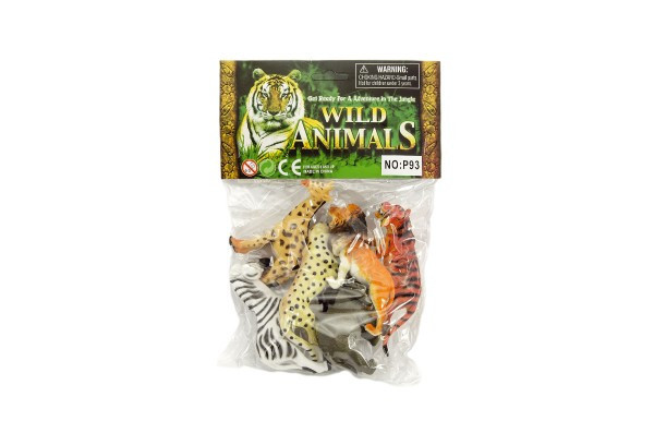 Zvieratká safari ZOO 6ks plast 10cm v sáčku