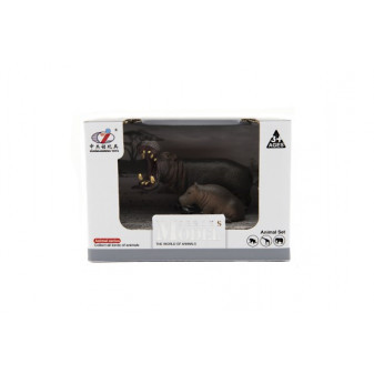 Zvieratká safari ZOO 11cm sada plast 2ks 2 druhy v krabičke 16x11x9, 5cm