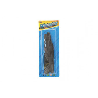 Lietadlo vystreľovacia pena 18cm 4 farby na karte