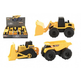 Stavebné stroje plast 12-14cm mix druhov
