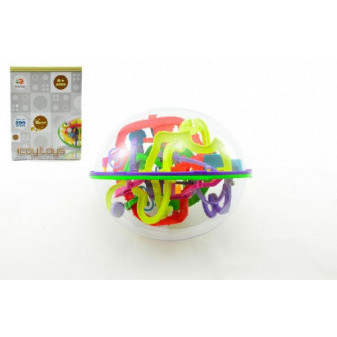 Hlavolam Bludisko ovál 3D plast 20cm 299 krokov v krabici