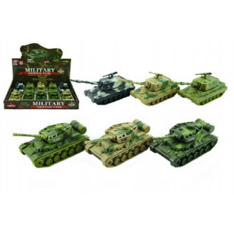 Tank plast 11cm 3 farby na zotrvačník