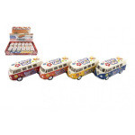 Autobus Kinsmart VW Classical kov/plast 13cm na spätné natiahnutie 4 farby