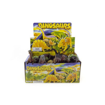 Dinosaurus plast 20cm mix druhov 24ks v boxe