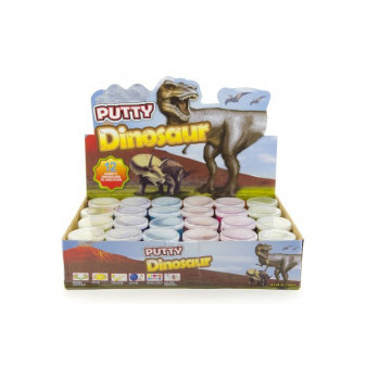 Sliz - hmota 80g dinosaurus 6cm 6 farieb