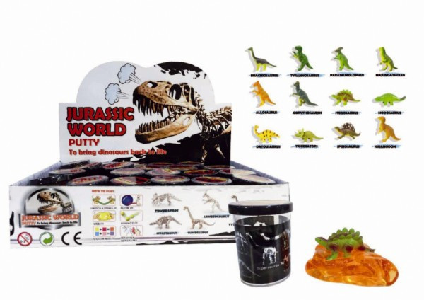 Sliz - hmota 80g Dinosaurus 6cm mix druhov