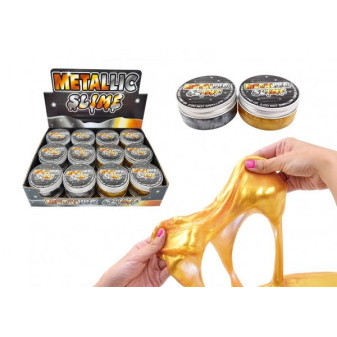 Sliz - hmota vesmír metalická 7cm 2 farby