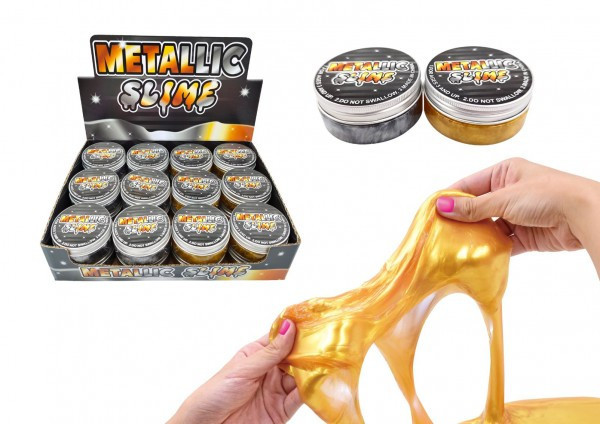 Sliz - hmota vesmír metalická 7cm 2 farby