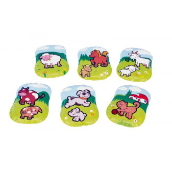 Vankúšik Moje prvé zvieratká pískacie 12x9x2cm 6 druhov v sáčku 0+ MPZ