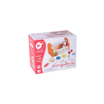 Sada náradia drevo 16ks s dreveným boxom v krabici 25x20x13, 5cm