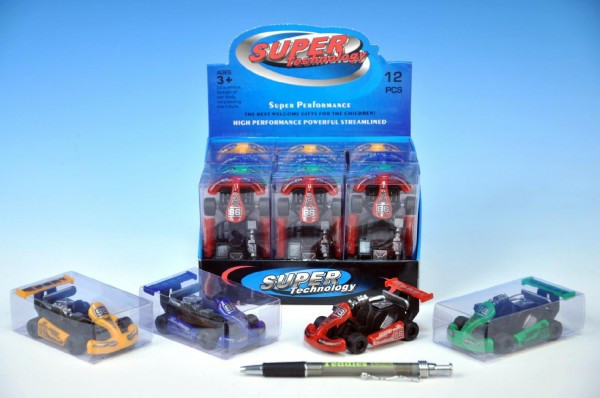 Auto motokára plast 9cm asst 4 farby