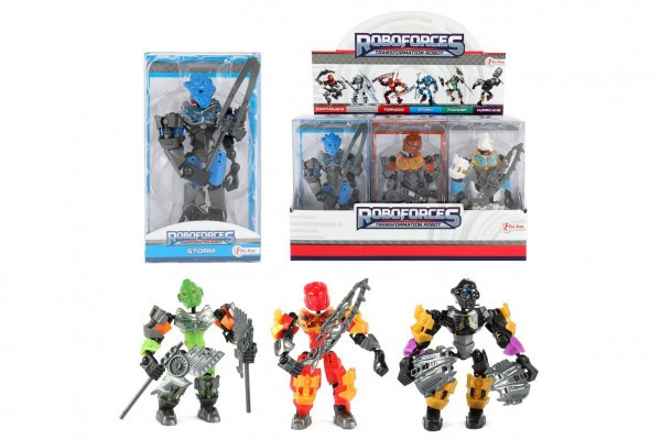 Robot bojovník plast 12cm 6 druhov v krabičke 9x15,5x4,5cm