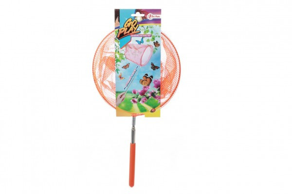 Sieťka na hmyz teleskopická kov/látka 65cm priemer 20cm 4 farby