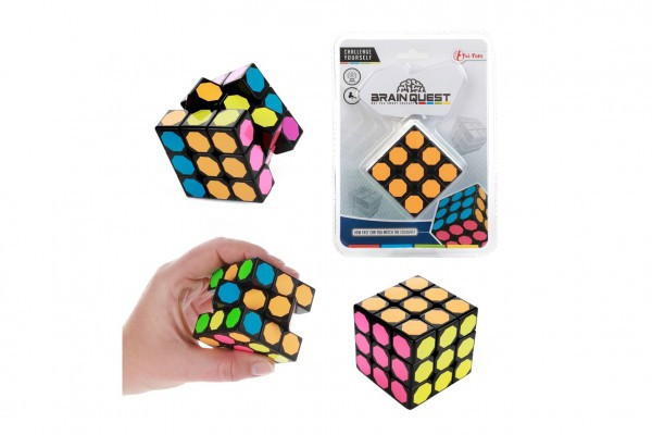 Hlavolam kocka plast 6x6cm v blistri