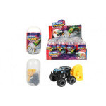 Auto terénne mini so štartérom plast 4cm v plastovom vajíčku 5x10cm