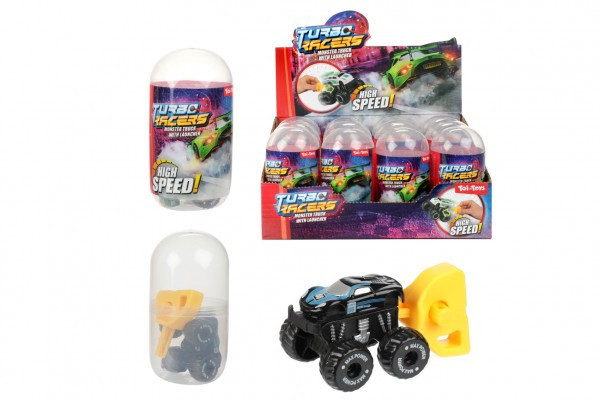 Auto terénne mini so štartérom plast 4cm v plastovom vajíčku 5x10cm
