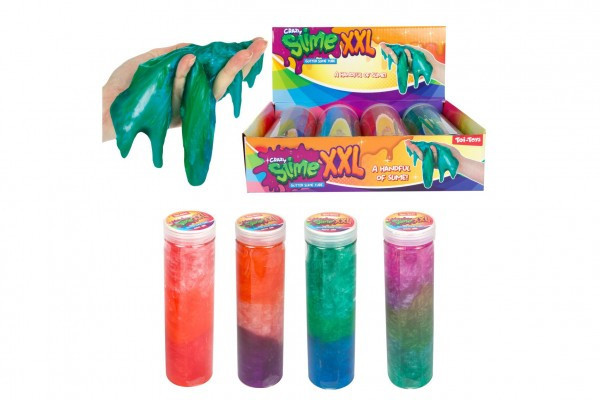Sliz - hmota trblietavá 400g 20cm v plastovej tube 4 farby