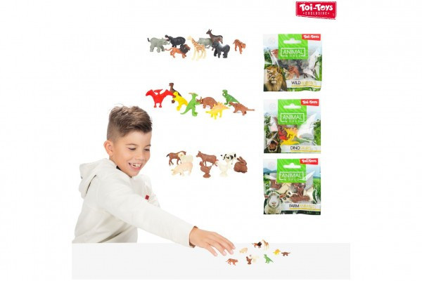 Zvieratko mini plast 2-3cm 3 druhy v sáčku