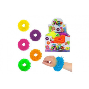 Náramok antistresový mačkací naťahovací silikón 11cm 6 farieb