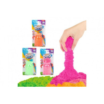 Kúzelný piesok pomaly tečúca tvorivá tvarovacia hmota sliz 25g 3 farby na karte 9x18cm