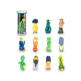Vesmírna príšera/mimozemšťan silikón 7-9cm mix druhov v tubuse