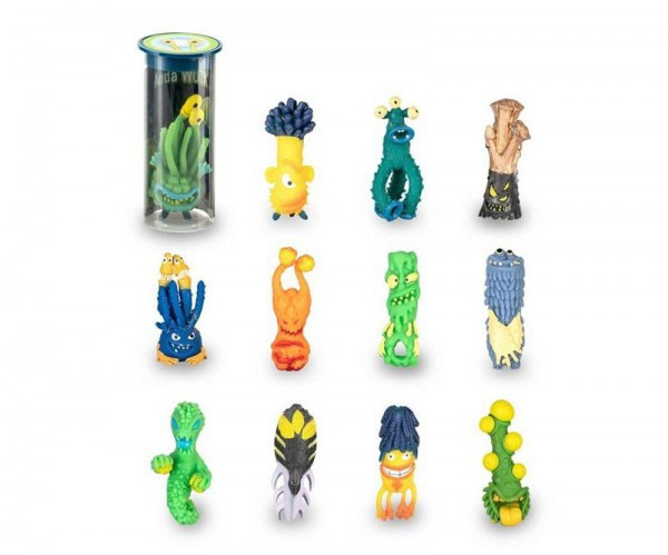 Vesmírna príšera/mimozemšťan silikón 7-9cm mix druhov v tubuse