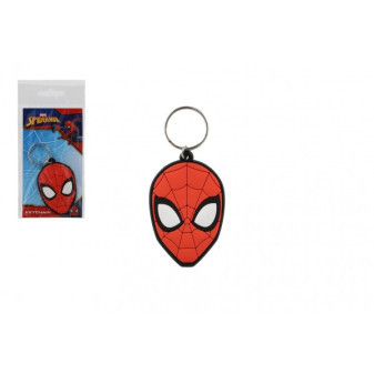 Prívesok na kľúče/Kľúčenka Spiderman hlava gumový 7cm v sáčku