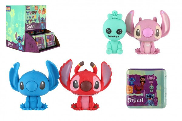 Lilo and Stitch 3D figúrky puzzle 2ks guma mix druhov v plastovej krabičke