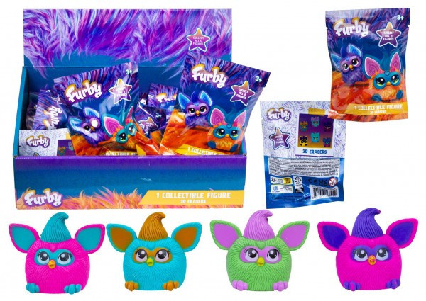 Furby figúrka 3D guma mix druhov v sáčku