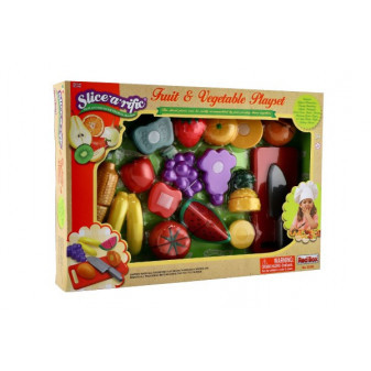 Krájacie ovocie a zelenina 40x27x6cm s riadom plast 25ks v krabici