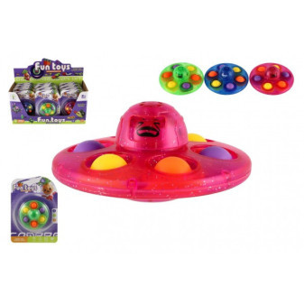 Bubble pops spinner plast 8cm 3 farby na karte