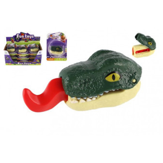 Dinosaurus hlava plast 9cm na karte