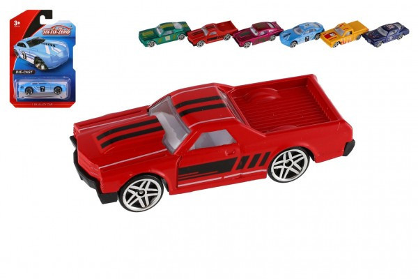 Auto veterán kov/plast 7-8cm na voľný chod mix druhov na karte 11x16,5cm